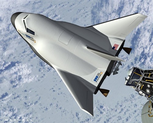 spacecraft, Dream Chaser, NASA, mini-shuttle, Atlas V rocket, futuristic space technology