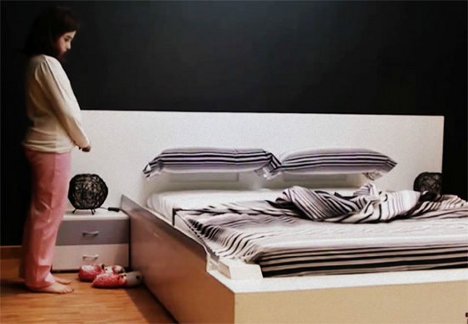 future home, self making bed, futuristic furniture