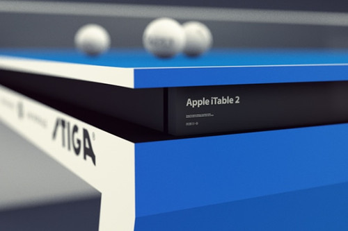 Apple iTable, Table Tennis, Waldner, Apple, smart technology, futuristic technology