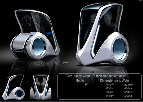 personal commuter, French cars, Parsonal Commuter, Share-A-Car Concept, Daisuke Iguchi, futuristic cars