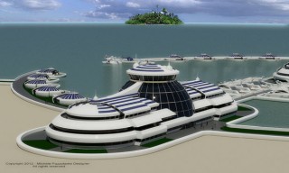 sfr, solar floating resort 2, michele puzzolante, futuristic architecture