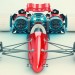 soberpixels, red racer, f1, racing car, ronald de groot, f1racing car, futuristic racing car