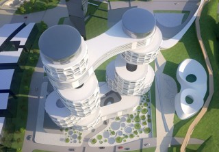 velo towers, asymptote architecture, futuristic architecture, future architecture concept