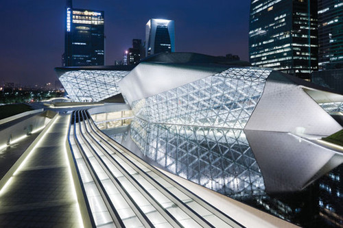 zaha hadid, futuristic architecture, Opera House, Guangzhou, Chinese architecture