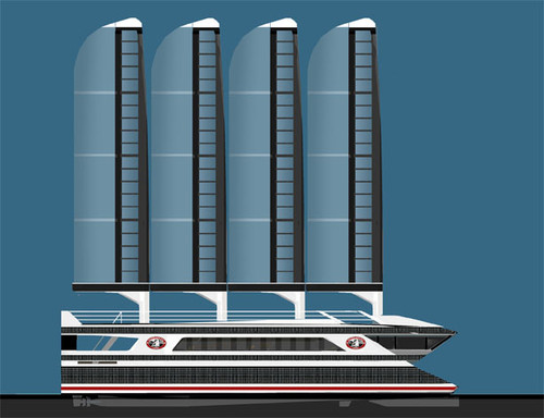 Greenline Ferry, Sauter Carbon Offset Design, Leap to Zero Greenline Ferry, Richard Sauter, green transport