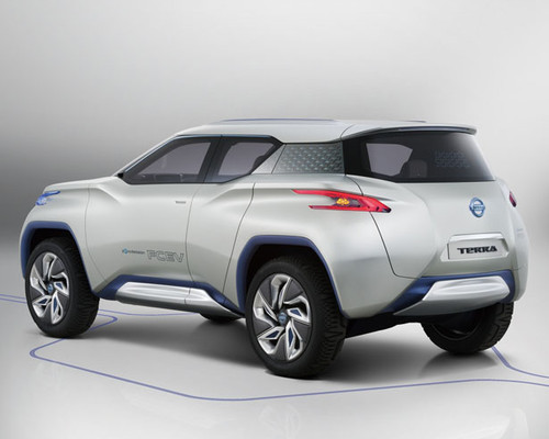 Sport Utility Vehicle, SUV, Nissan TeRRA SUV, Eco Vehicle, Nissan,  futuristic car