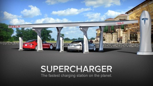 Tesla, Elon Musk, Tesla Motors, Model S, Supercharger stations, Model S, electric car, Futuristic car
