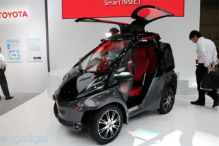 INSECT, electric vehicle, CEATEC 2012, Toyota, Urban concept car, electric cars, concept car, Microsoft Kinect, smart concept car