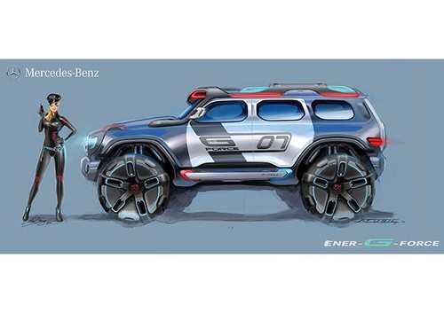 futuristic car, concept vehicle, Mercedes-Benz, G-Class, Mercedes-Benz Advanced Design Studio, California, SUV, future off-roader, Ener-G-Force