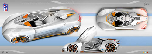 future sportscar, sportscar concept, Giampiero Sbrizzi, Pininfarina Chords Concept, MIT, Mini Energy Harvest, futuristic sportscar