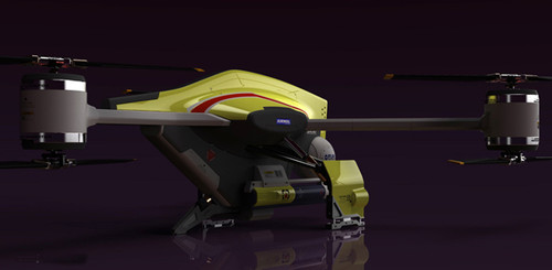 future, futuristic, Hatchet, drone Hatchet unmanned copter, Jurmol Yao, copter concept, future transport, concept vehicle, unmanned copter, future vehicles