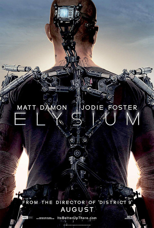 Elysium, futuristic movie, cyborg, future lifestyle, post-apocalyptic, Matt Damon