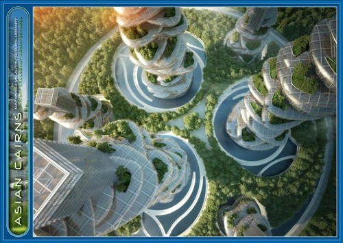 future, future architecture, Vincent Callebaut Architects, China, Shenzhen, farmscraper, VCA, Asian Cairn, architecture concept,  futuristic