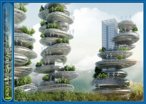 future, future architecture, Vincent Callebaut Architects, China, Shenzhen, farmscraper, VCA, Asian Cairn, architecture concept, futuristic