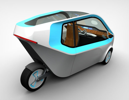 future, Filip Mirbauer, three-wheeled car, concept car, e-driving, electric cars, electric vehicles, futuristic car, futuristic
