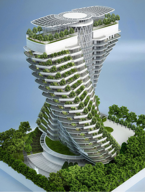 future, agora tower, vincent callebaut, architectures, taipei, taiwan, architecture concept, futurist architecture, futuristic architecture, futuristic