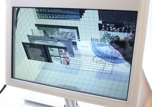 futuristic technology, Transparent Screen, SpaceTop, Microsoft, future 3D interface