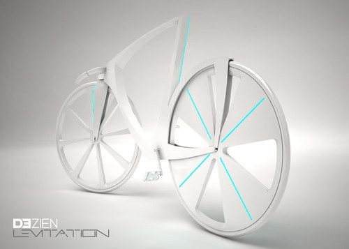 future, dezien, Levitation, futuristic vehicles, concept vehicle, bike concept, future bike, future transport, Michael Strain, futuristic