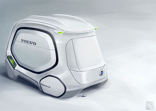 future, Yuhan Zhang, rental truck system, BeeHive Concept, BeeHive, future concept, 2030, concept vehicle, futuristic vehicles, green cars, electric cars, futuristic
