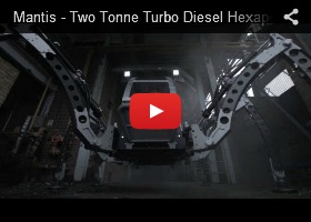 Mantis, Turbo Diesel Hexapod, Walking Machine, futuristic vehicle