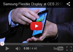 Futuristic Gadget, Samsung Flexible Display at CES 2013: YOUM, Future Phone