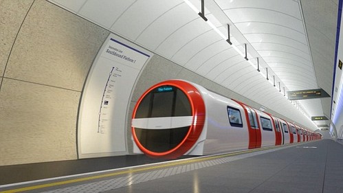 Futuristic Transportation, The Tube Of The Future London Train, underground rail, metro, future vehicle, Siemens, Britain, Inspiro