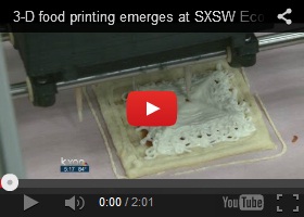 Future Food, 3D Printed Pizza Shown Off At SXSW Eco, Futuristic Technology, Future Trends