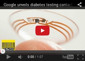 Future Technology, Google Unveils Diabetes Testing Contact Lens Prototype, Futuristic