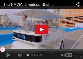 Future Car, The NAVIA Driverless Shuttle, Futuristic Vehicle
