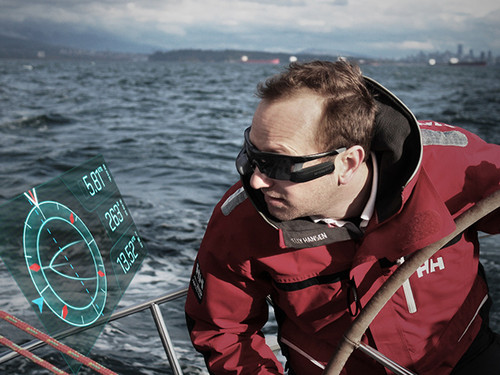 Futuristic Gadget, AFTERGUARD - Heads Up Display for Sailing, Future Technology