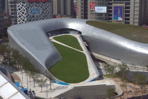 Futuristic Architecture, Zaha Hadid, Dongdaemun Design Plaza, Seoul, South Korea, Future Architecture, Modern Building