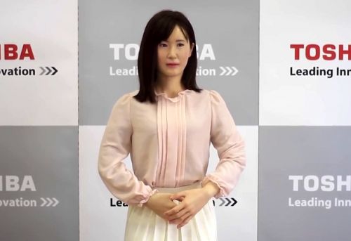 Futuristic Robot, Toshiba Corporation Develops Lifelike Communication Android, Japanese sign language, Future Technology