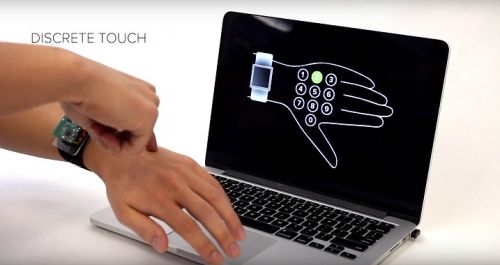 SkinTrack, Gesture Control, Smart Watch, Electrical Waveguide, Finger Tracking on the Skin