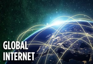 The Future of the Internet, Futuristic Technology, Global Internet, Earth, Wi-Fi, IOT, Future Trends